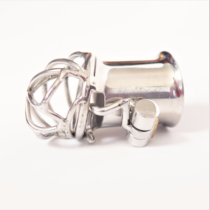 Keuschheitskäfig aus Metall für Frenum-Piercing Rohr 28,5mm S082
