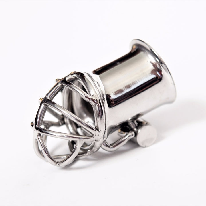 Keuschheitskäfig aus Metall für Frenum-Piercing Rohr 28,5mm S082