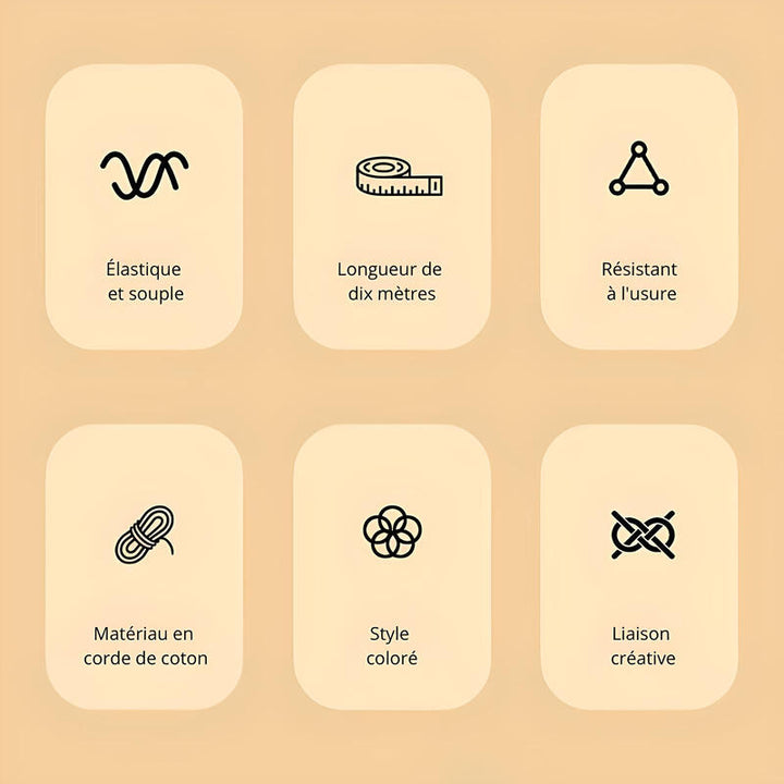 Mehrfarbiges Bondage-Seil78