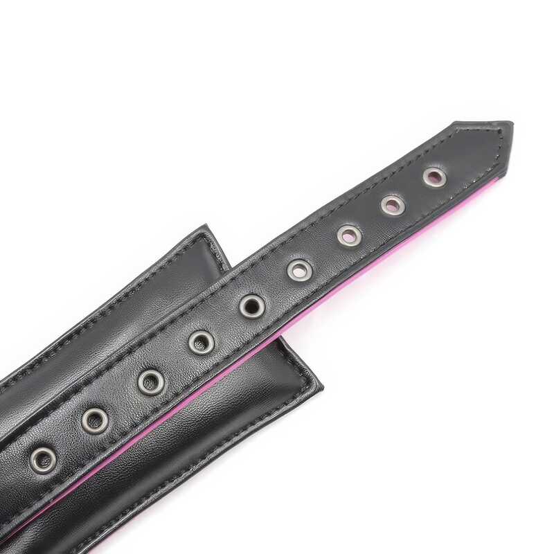 Schwarz-rosa Fußgelenk-Handschellen