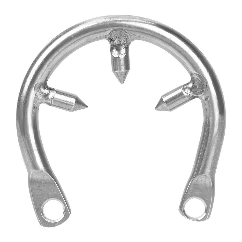 penisring mit stacheln Edelstahl Ball Stretcher mit Penisring Stachel Hodengewicht  Keuschheitsschloss