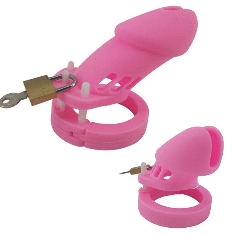 Silikon Peniskäfig Mann - GB6000 Pink - Peniskäfig.de
