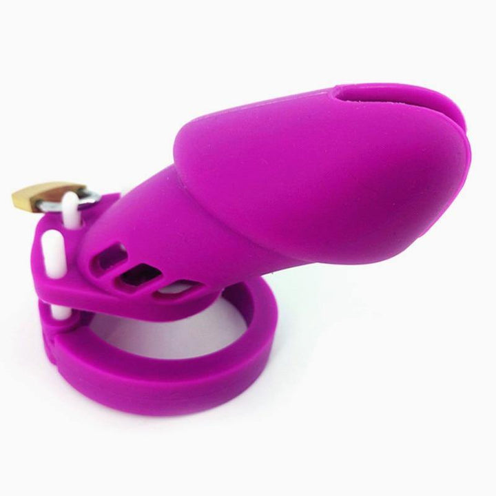 Silikon Keuschheitskäfig Mann - GB6000S Purple - Peniskäfig.de