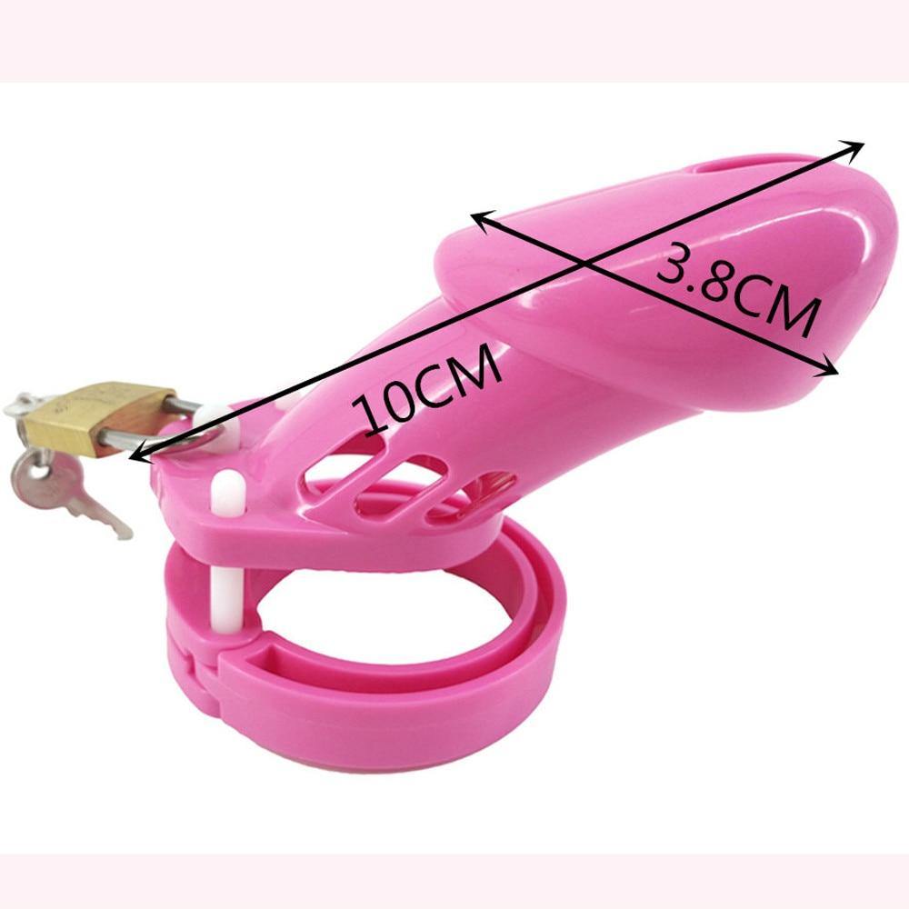 Plastik Peniskäfig Mann - GB6000S rosa - Peniskäfig.de