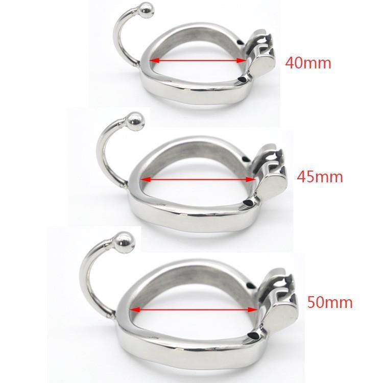 Metall-Keuschheits-Käfig mit Ureter-Plug - Cobra - Peniskäfig.de