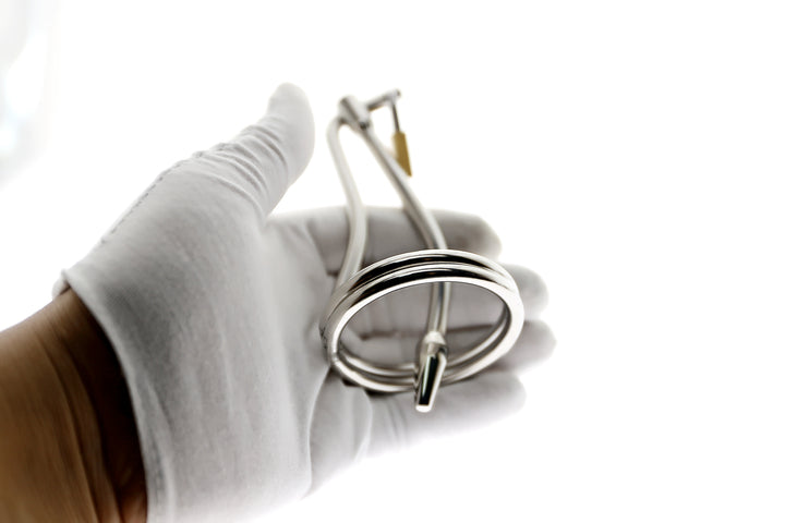 Keuschheits-Urethra-Plug mit Vorhängeschloss