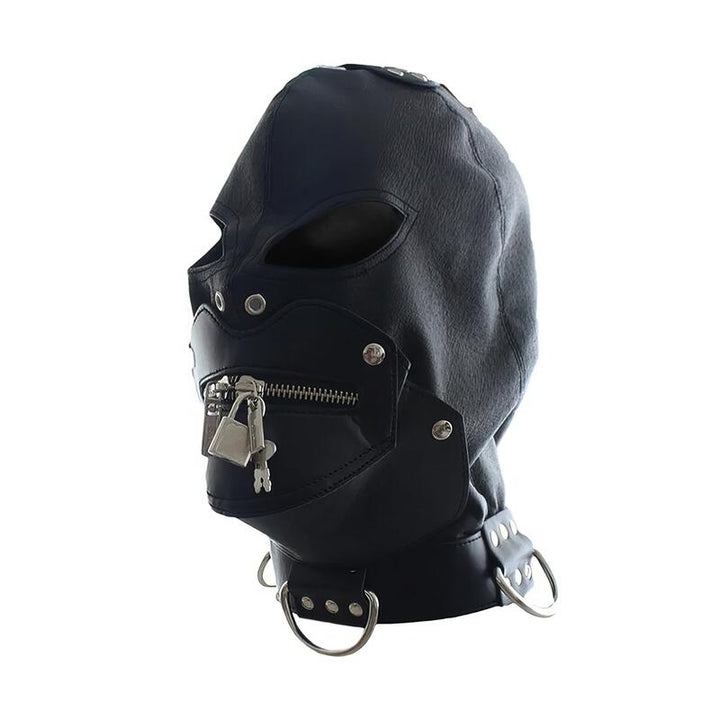 Fetisch mit Reißverschluss-Mundhaube