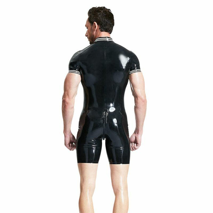 Kurzer Latexanzug für Herren