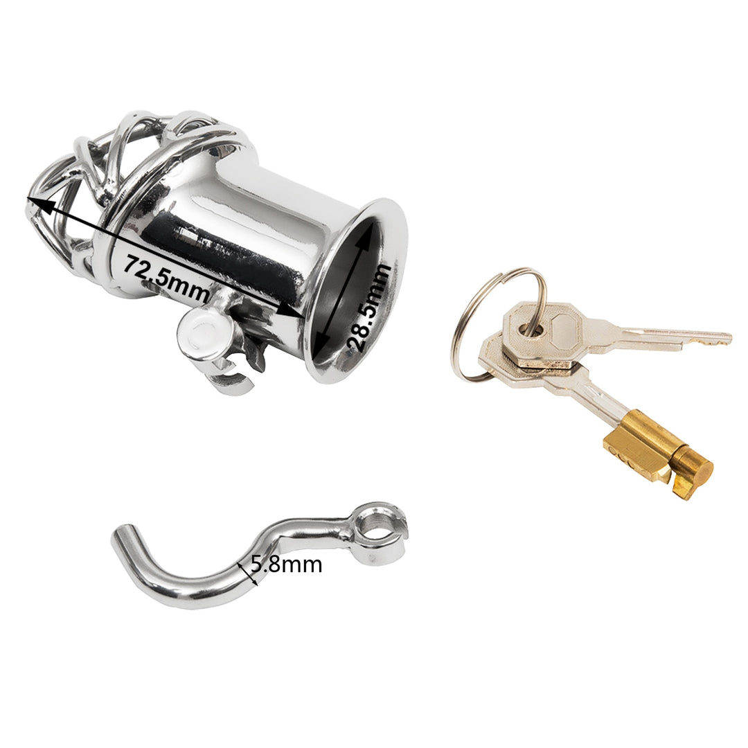 Keuschheitskfig aus Metall fr Prinz-Albert-Piercing 28,5 mm Rohr S06 Peniskfig.de Keuschheitskfig aus Metall fr Prinz-Albert-Piercing 28,5 mm Rohr S06 Peniskfig.de