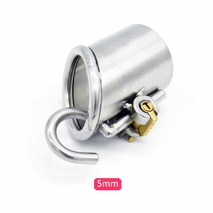 Keuschheitskäfig aus Metall mit Harnröhrenplug für PA Piercing Rohr 33mm A213