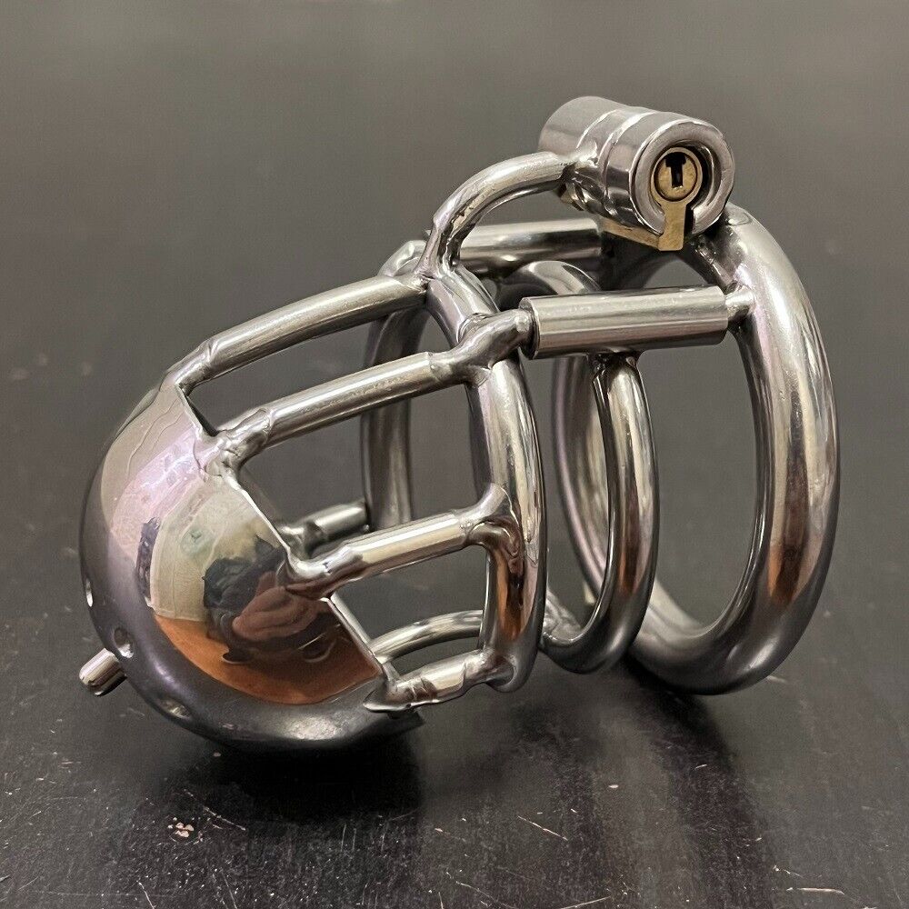 Keuschheitskäfig aus Metall mit PA Hook 4mm