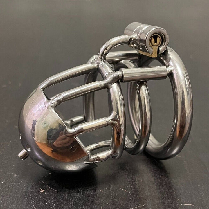 Keuschheitskäfig aus Metall mit PA Hook 4mm
