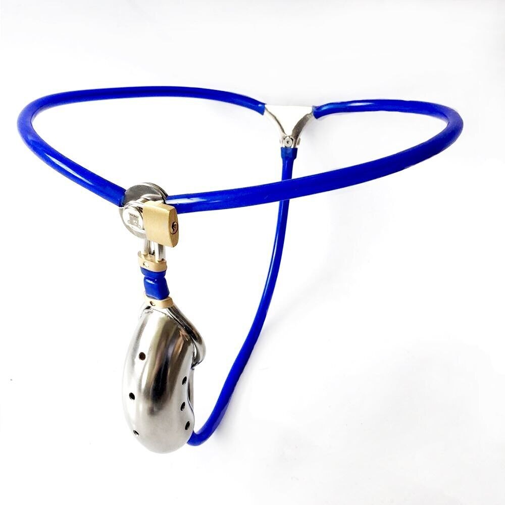 Blauer Sissy-Keuschheitsgürtel