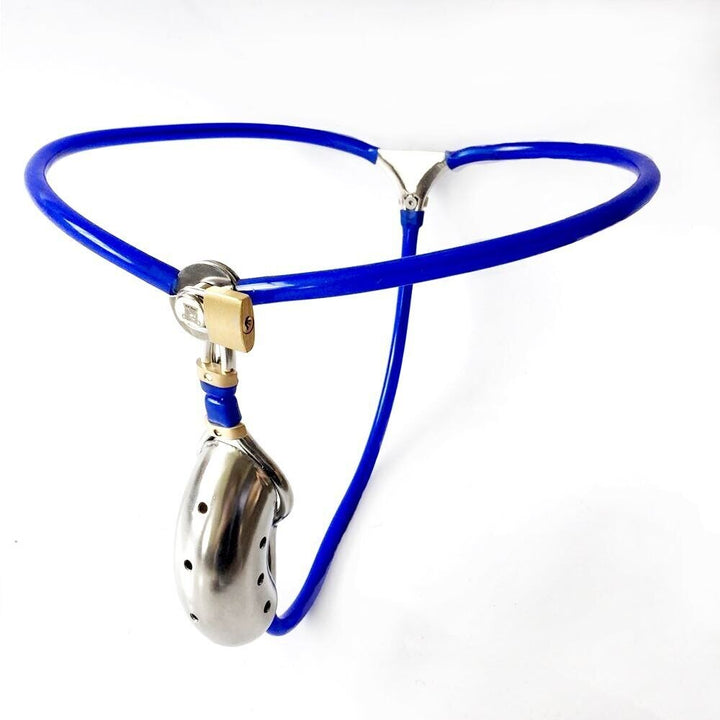 Blauer Sissy-Keuschheitsgürtel