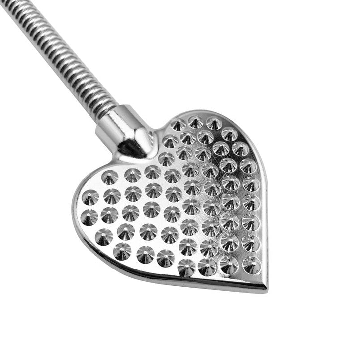 Herzförmige Edelstahl Spiked Peitsche für BDSM 3