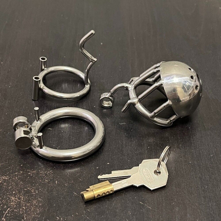 Keuschheitskäfig aus Metall mit PA Hook 4mm