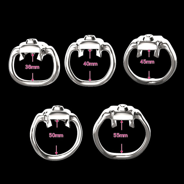 HT-V5 Click & Lock - Metall Keuschheitskäfig