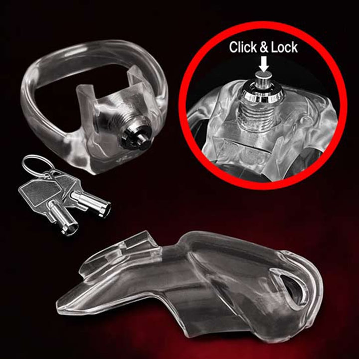 HT V5 Click&Lock Harz Keuschheitskäfig