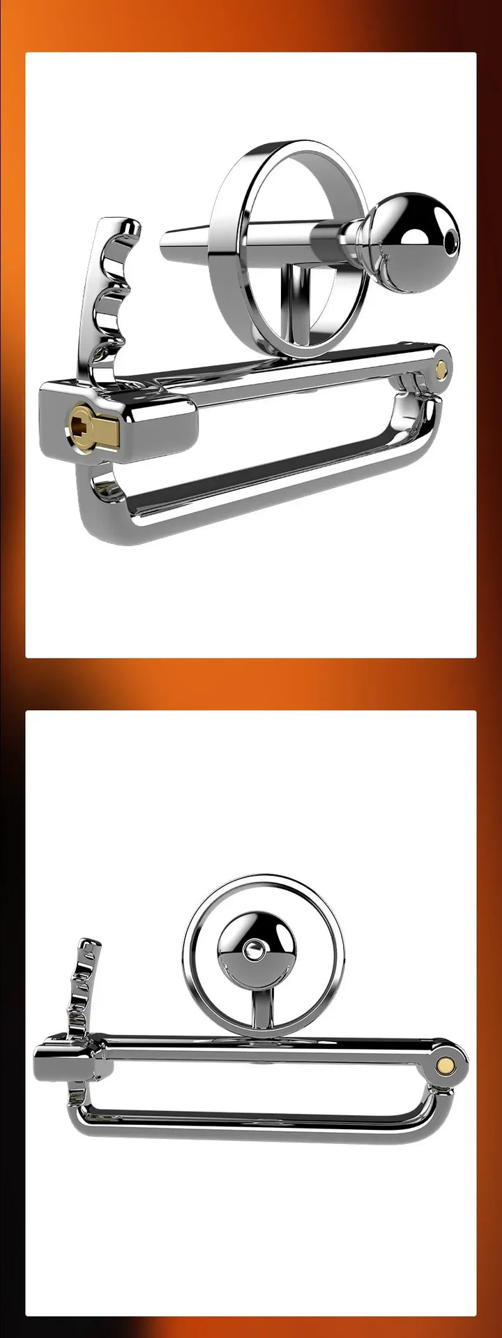 Keuschheitskäfig PA Piercing Ballstretcher