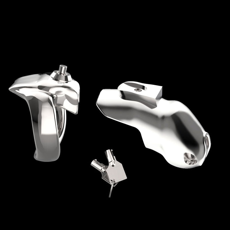 HT-V5 Click & Lock - Metall Keuschheitskäfig
