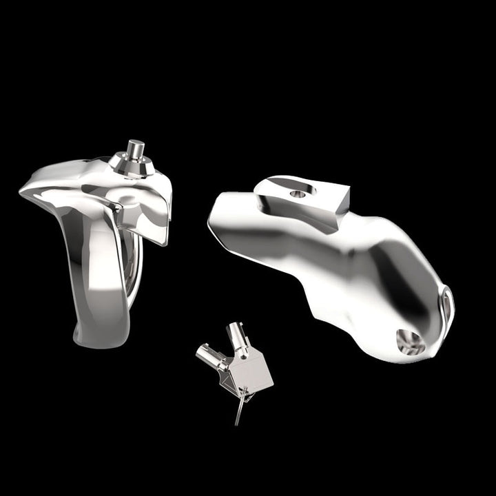 HT-V5 Click & Lock - Metall Keuschheitskäfig