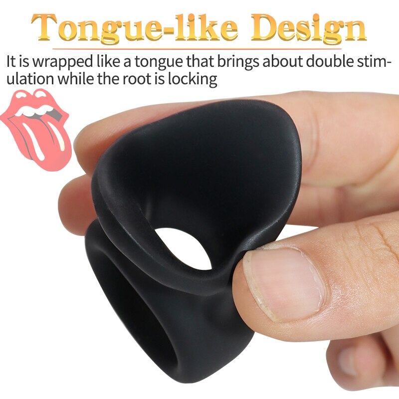 Weicher Silikonring für Penis & Hodenballstretcher 4