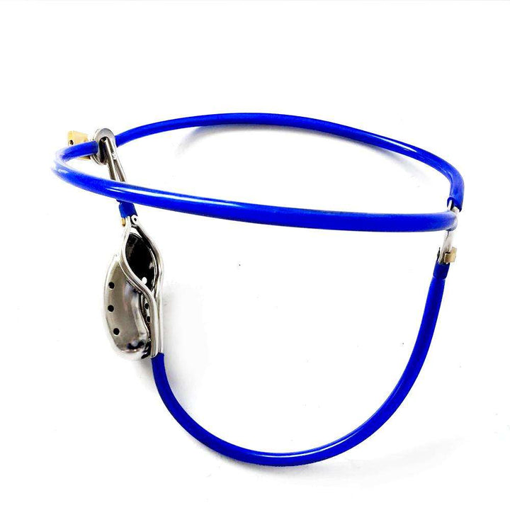 Blauer Keuschheitsgürtel