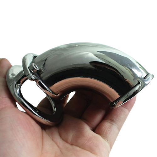 Keuschheitskäfig aus Metall - Das Loch L