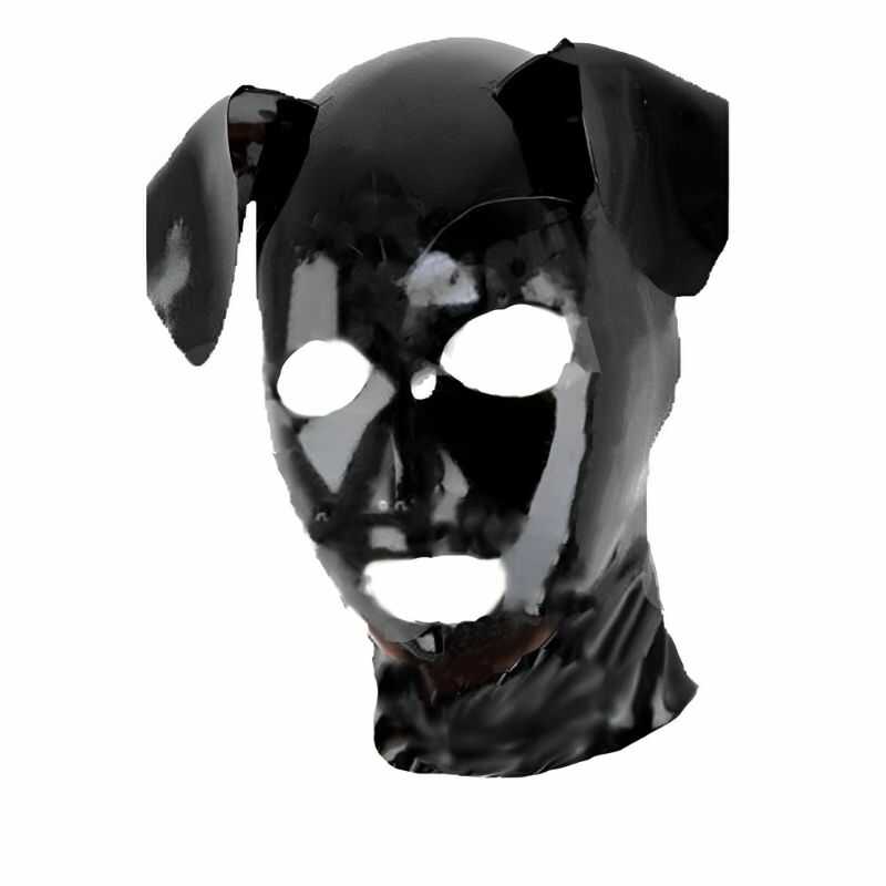 Latexmaske für Hunde