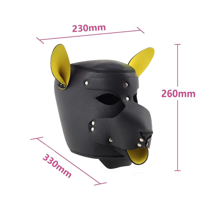 Hunde-Ledermaske