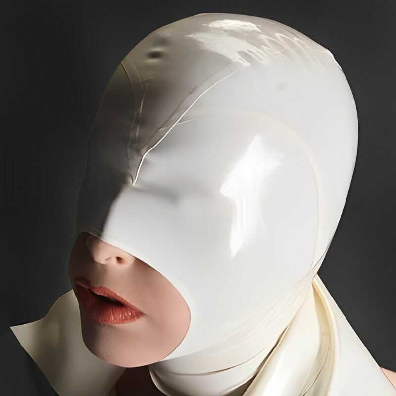 Offene Mundmaske aus Latex