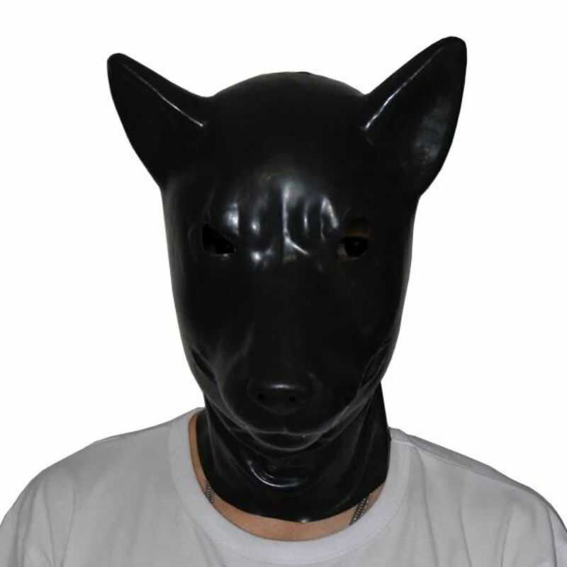 Wolf-Latex-Kapuze