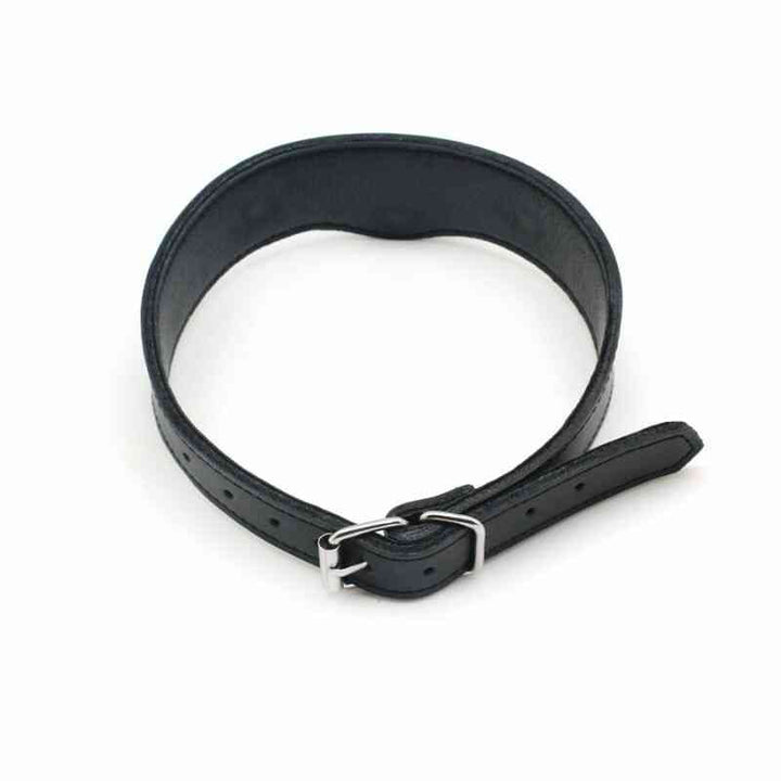 SM schwarzes Lederhalsband