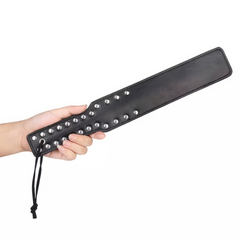 Schwarzes Paddle-Kunstleder