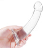 Transparenter Umschnalldildo