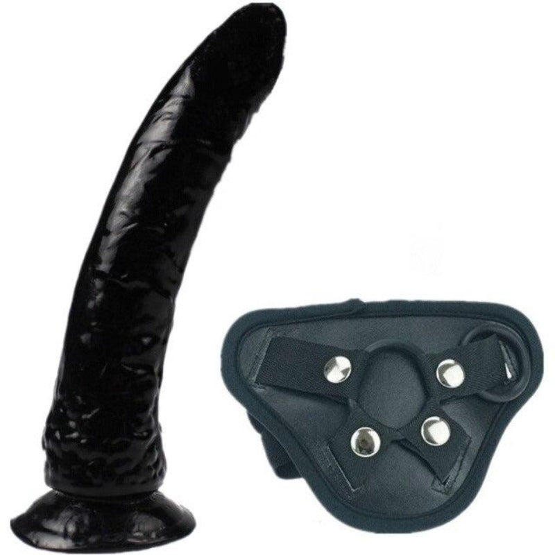Schwarzer Umschnalldildo