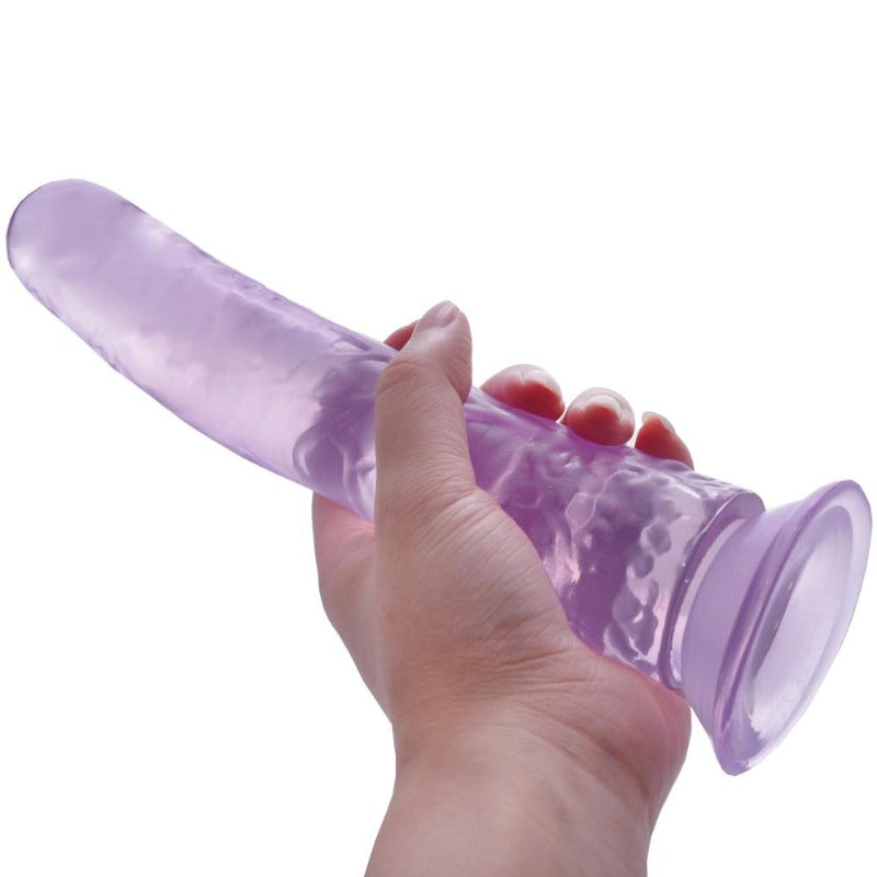 Anatomisch korrekter lila Umschnalldildo