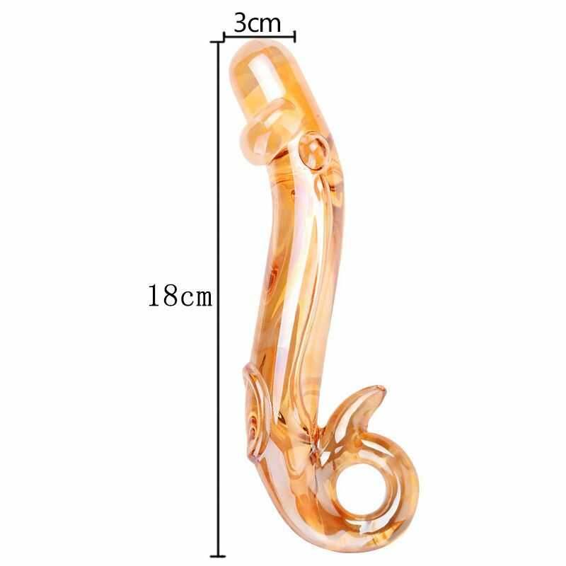 Intimspielzeug aus goldenem Glas