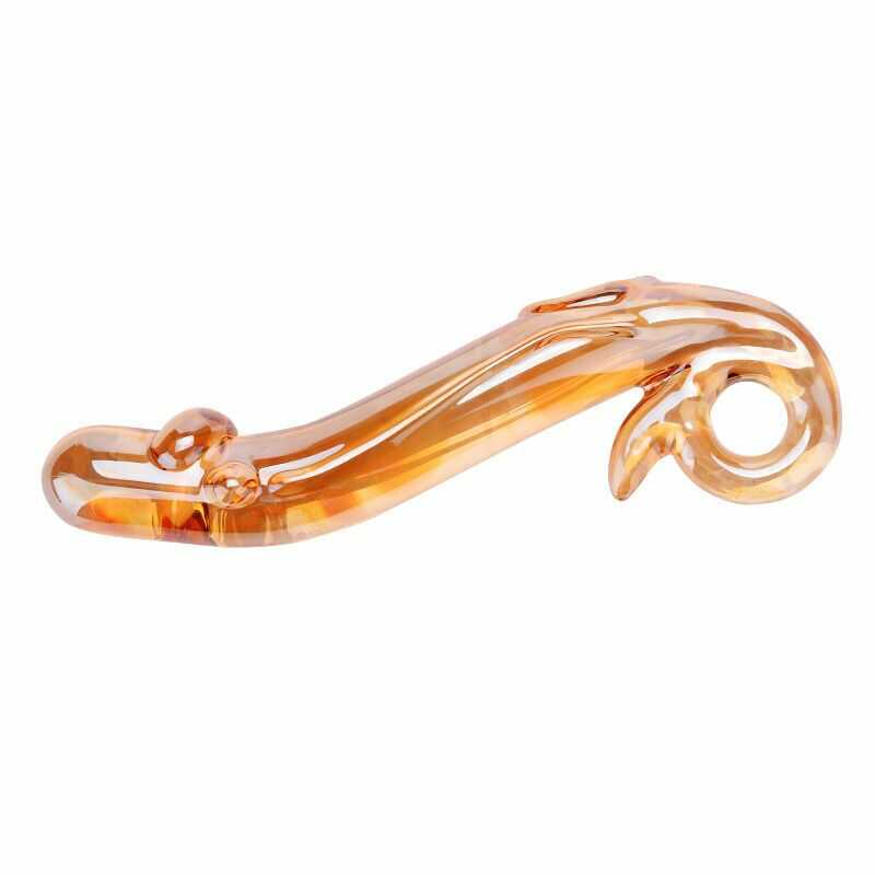 Goldtransparenter Dildo