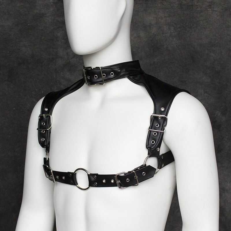 Torso-Harness-Halskette für Herren