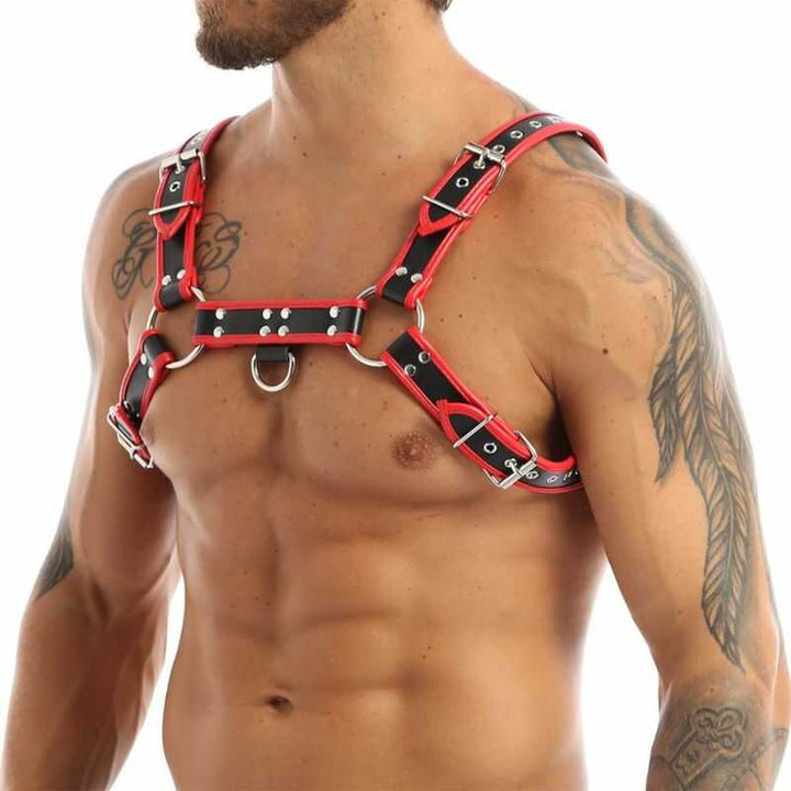 Erotische Herrenharness aus Kunstleder