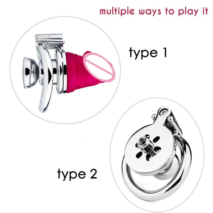 Umgedrehte Silikon-Dildo-Hülle BDSM Käfig 9