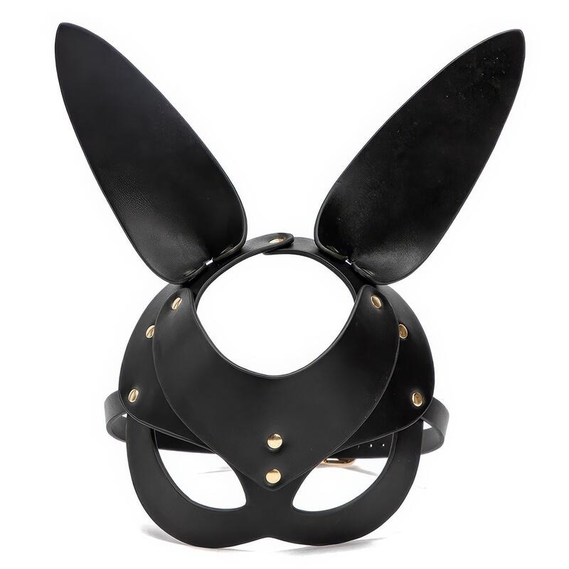 Hasenmaske aus Leder83