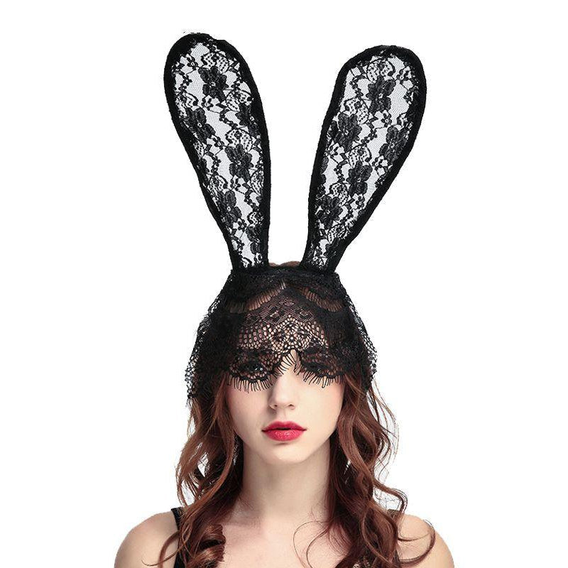 Spitzen-Hasenohren-Maske