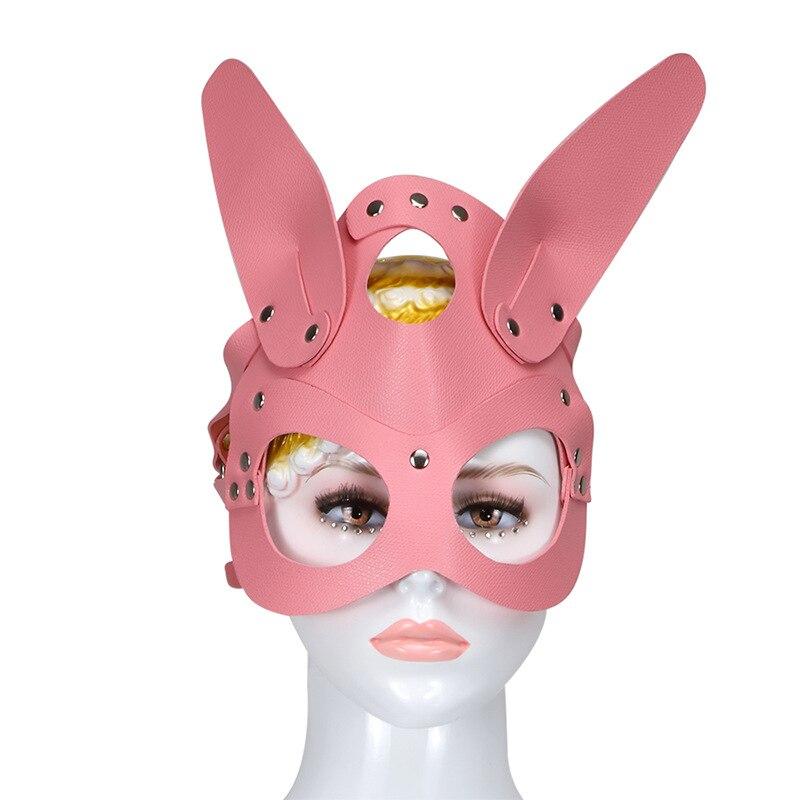 Sinnliche rosa Kaninchenmaske