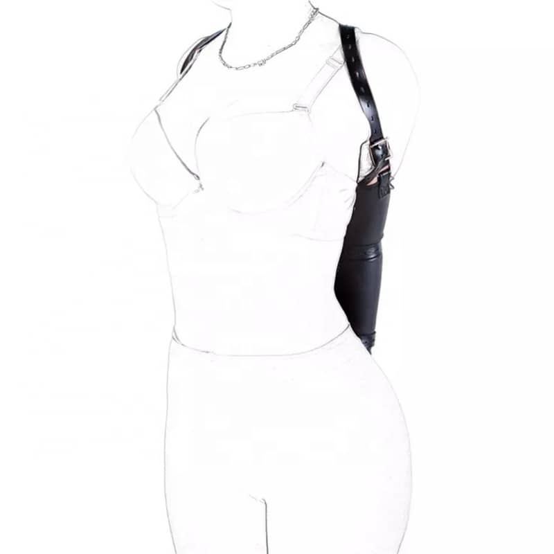 trendige Lederhandtasche