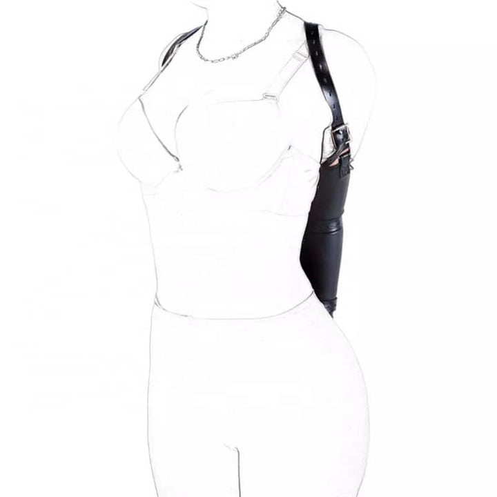 trendige Lederhandtasche