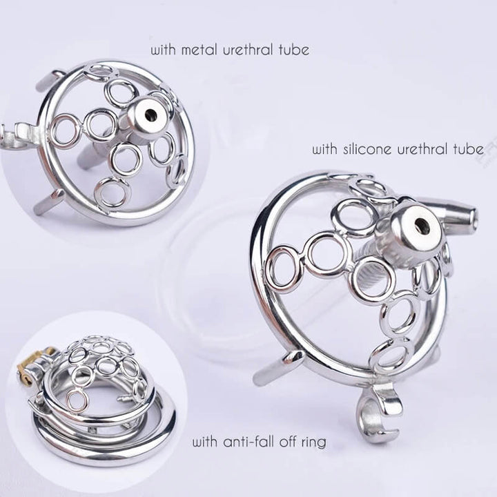Neue Sissy Metall Entblößungs-Käfig 10101010101010101010101010101010