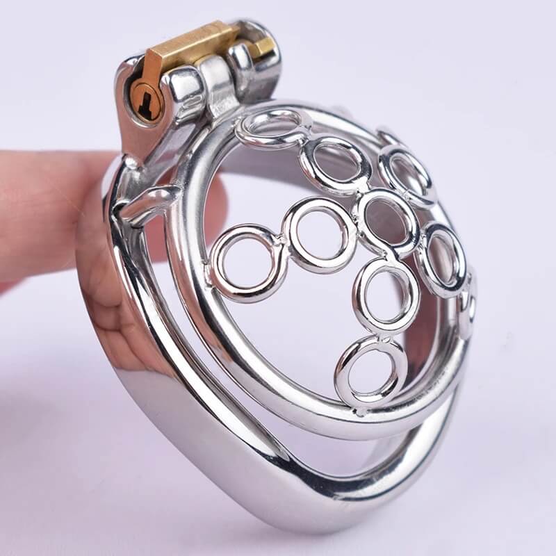 Neue Sissy Metall Entblößungs-Käfig 2