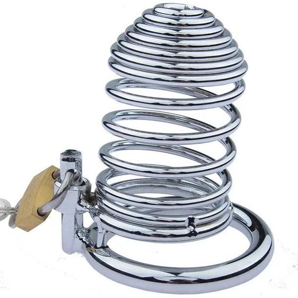 Spiralförmiger Keuschheitskäfig aus Metall